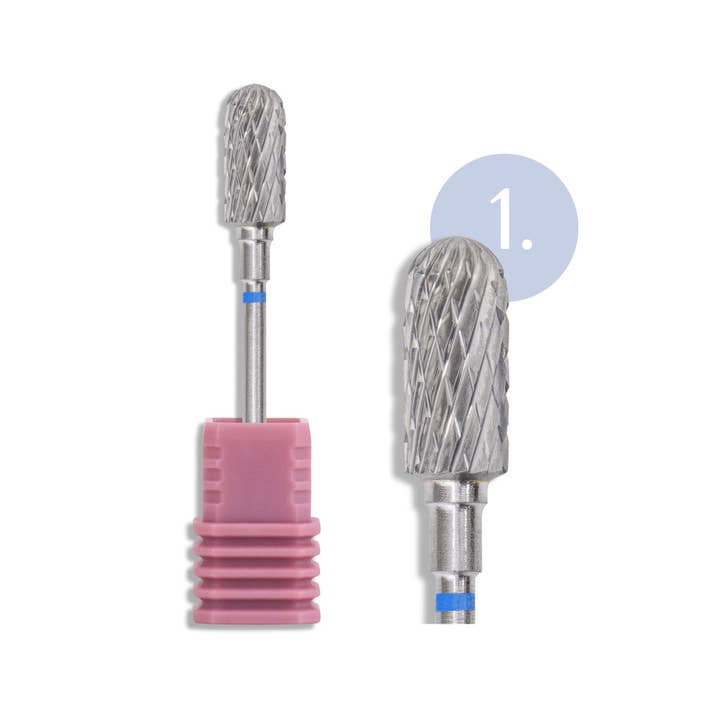 1 - Fresa Cilindrica Rotonda Inocos - Carbonio | Grana Media per la vendita all'ingrosso da parte di INOCOS Cosmetics