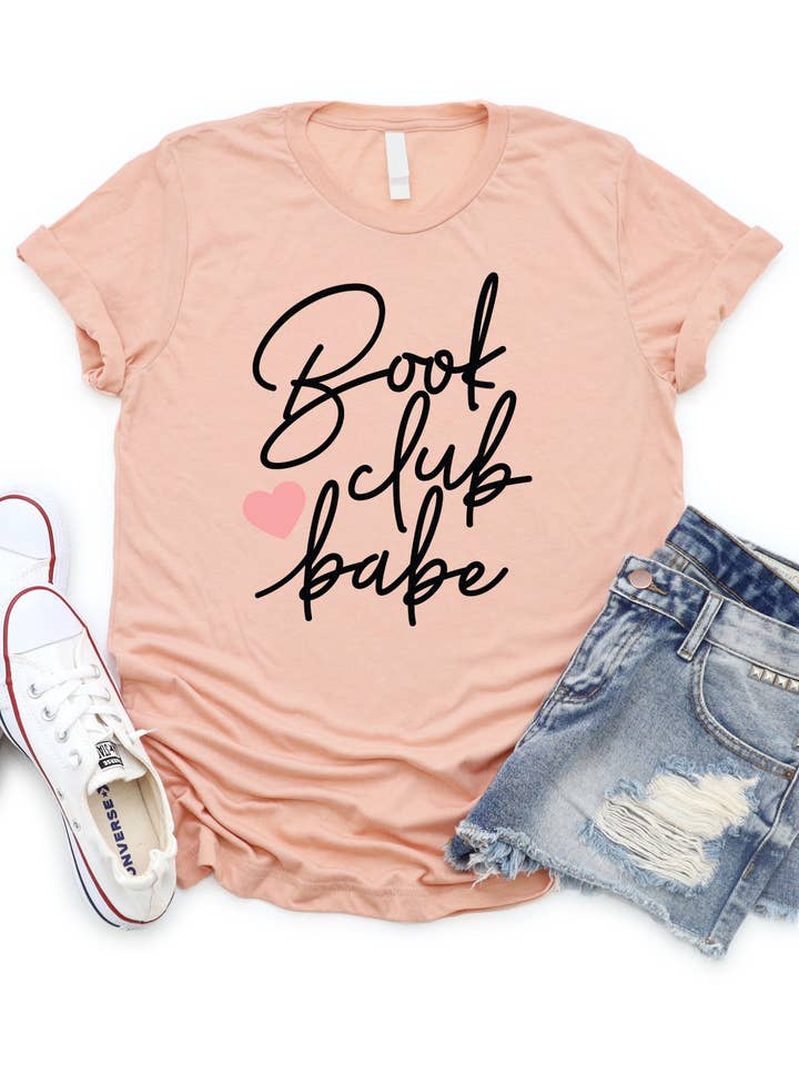 Book Club Babe Grafik-T-Shirt für den Großhandel von Tickled Teal
