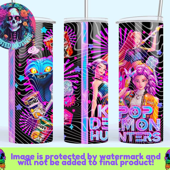 Huntrix Tumbler for wholesale by Twisted Bootique