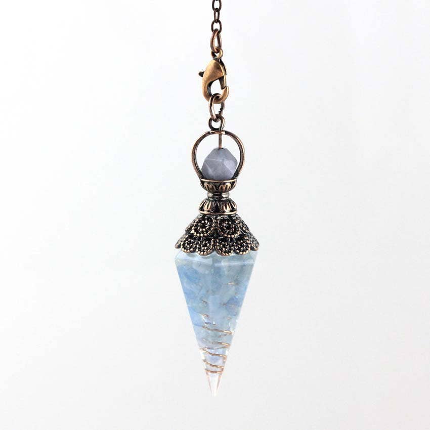 Gemcohub - Wholesale Spiritual Stone/Crystal - Hexagonal Diamond Cone Pendulum2