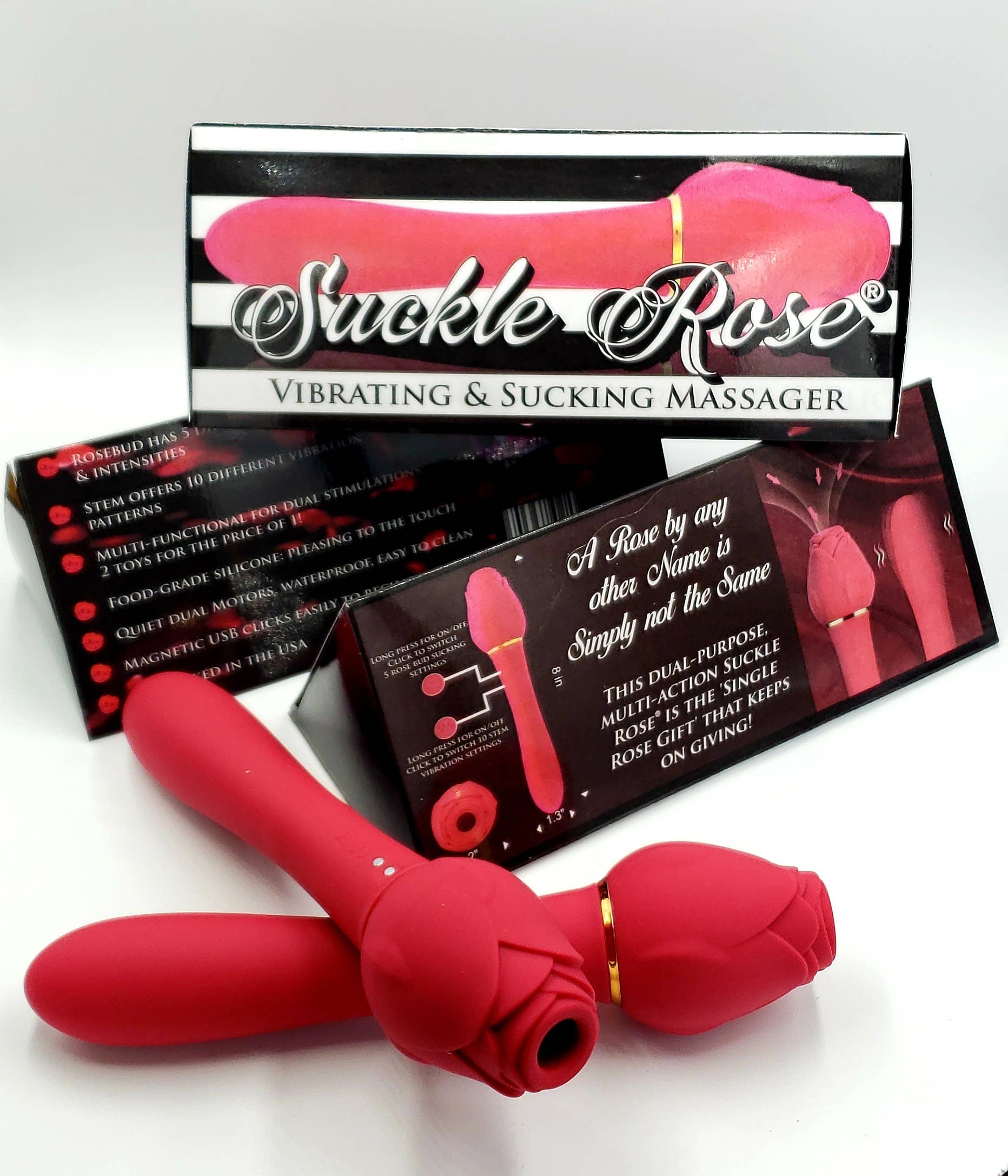 Wholesale 12 Rose Vibrator SUCKLE ROSE Sucking Bud Vibrating