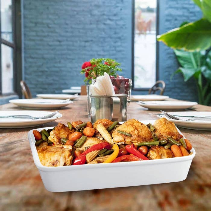 HIC - Harold Import Co. - Wholesale Kitchen Tool/Gadget - HIC Kitchen Lasagna Pan, White4