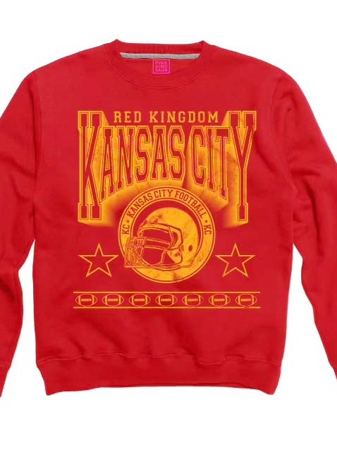 Röd & Gul Röd Kungariket Tröja för wholesale av Pink Dinosaur