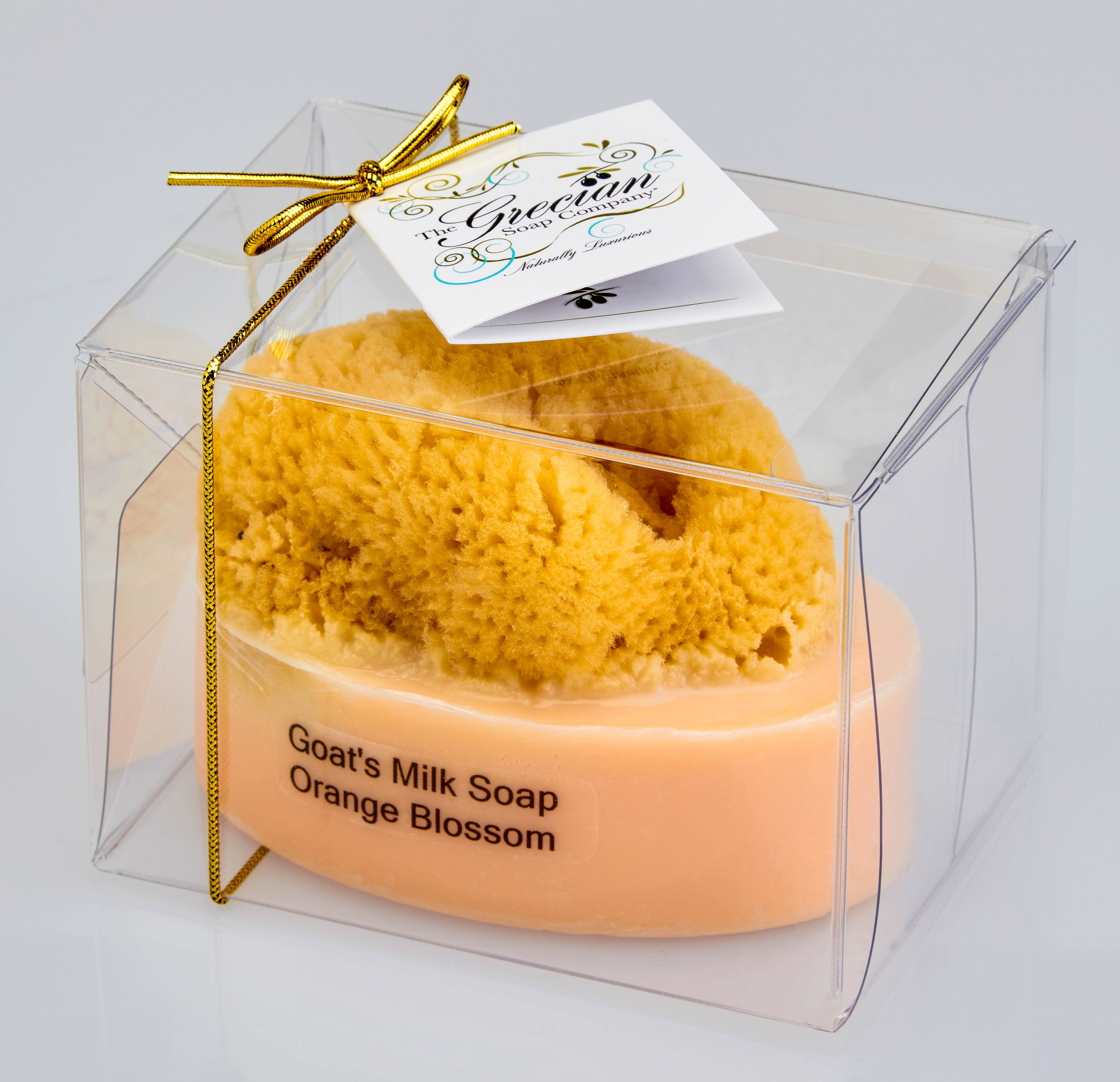The Grecian Soap Company - Wholesale Bar Soap - Goat Milk Natural Exfoliating Soap Bar with Sea Sponge6