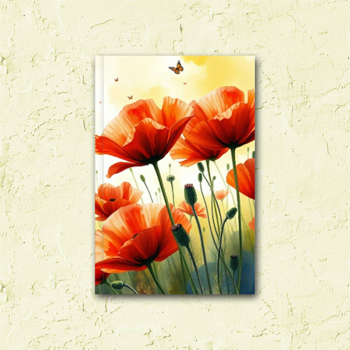 Gilded Iris Designs, LLC - Wholesale Journal/Diary - Poppies Lined Journal
