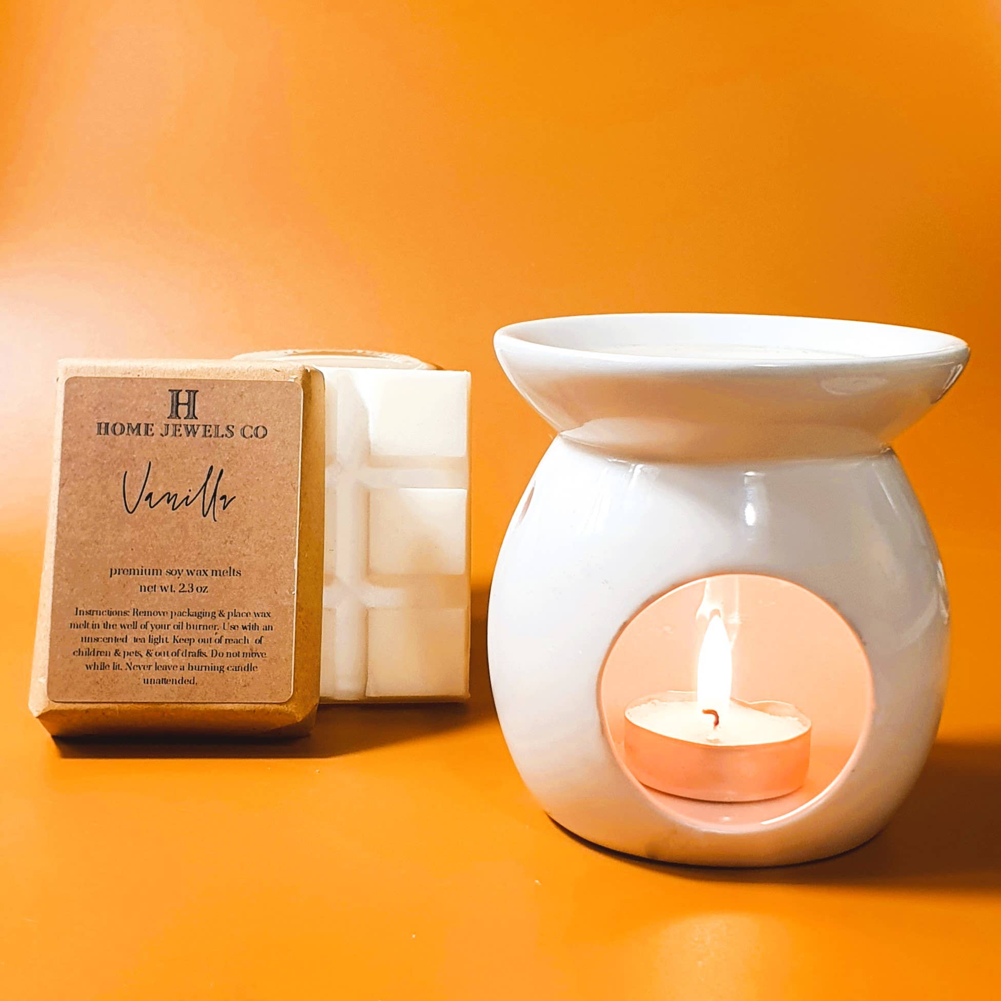 Vanilla-Scented Soy Wax Melt Bars - Plastic-Free - Handmade for wholesale by Home Jewels Co