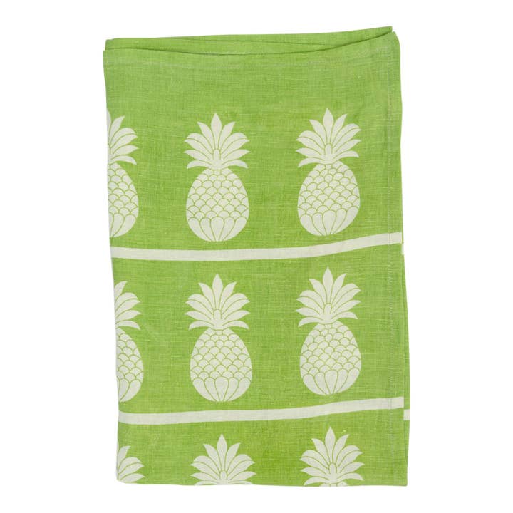 Pineapple Linen Cotton Tea Towel for wholesale by Darzzi