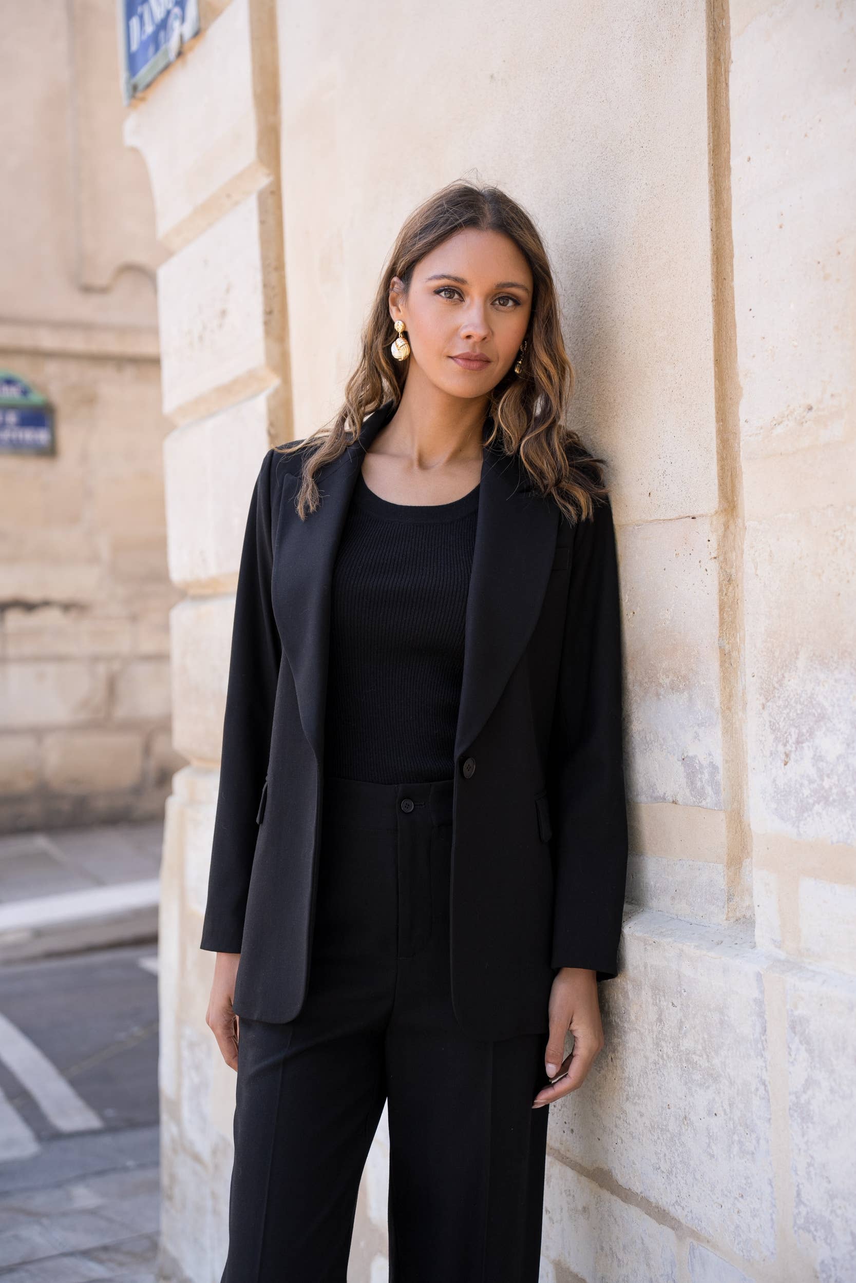 Attentif Paris - Wholesale Suit Jacket - Women's - Single-button straight blazer24