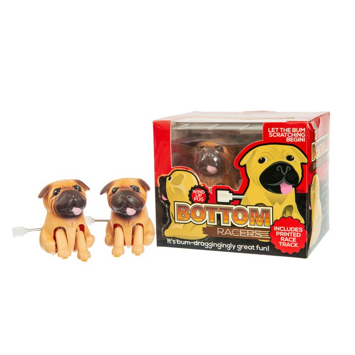 Funtime - Bottom Racers Racing Pugs for wholesale by William Valentine Collection