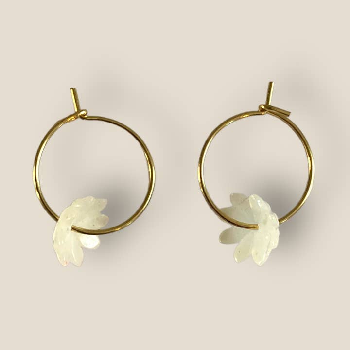 Earrings Flower gold for wholesale by La Eva Store