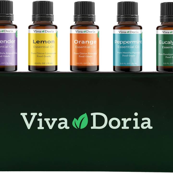 Viva Doria Food Grade Essential Oil Set 5/15ml bottles for wholesale by VIVA DORIA INC.