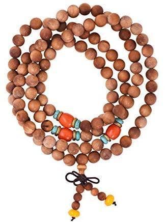 Mandala Crafts - Wholesale Prayer Beads Necklace - Mandala Crafts Natural Wood 108 Mala Prayer Beads Necklace, Bracelet from for Meditation, Yoga7