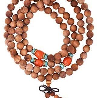 Mandala Crafts - Wholesale Prayer Beads Necklace - Mandala Crafts Natural Wood 108 Mala Prayer Beads Necklace, Bracelet from for Meditation, Yoga7