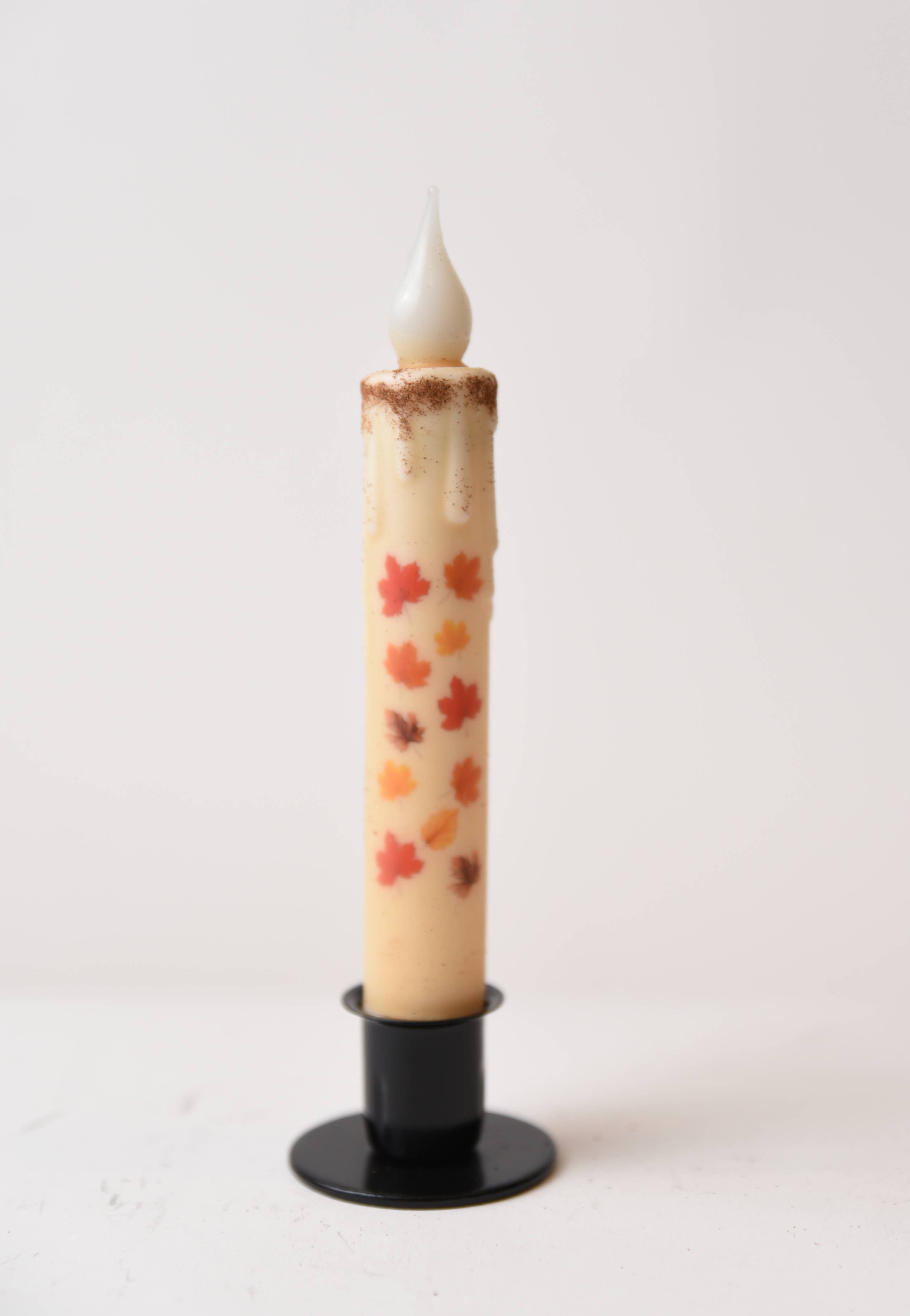 LMS Wholesale – wholesale Flameless candle – Floating Maple Leaves LED Timer Taper Candle1