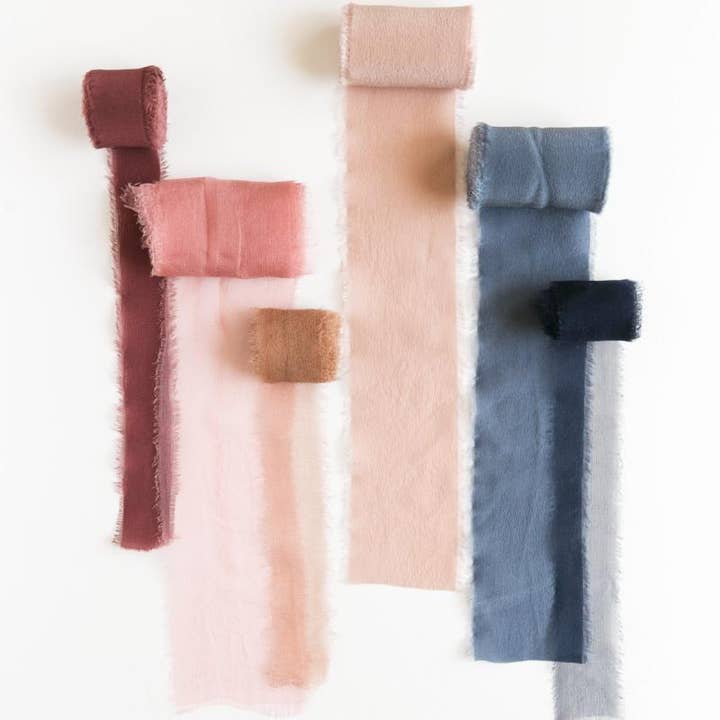 Silk Classic Ribbon in Sea for wholesale by Tono + Co