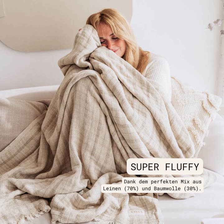 VAYVA - Wholesale Throw Blanket - Blanket | Linen and cotton throw for the living room1