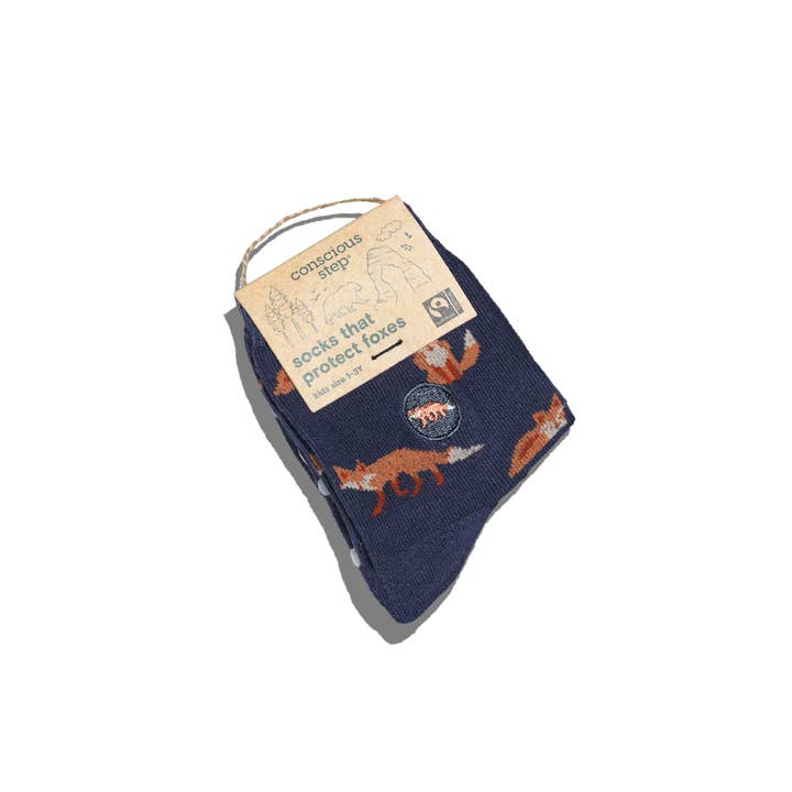 Conscious Step - Wholesale Socks - Kids - Kids Socks that Protect Foxes2