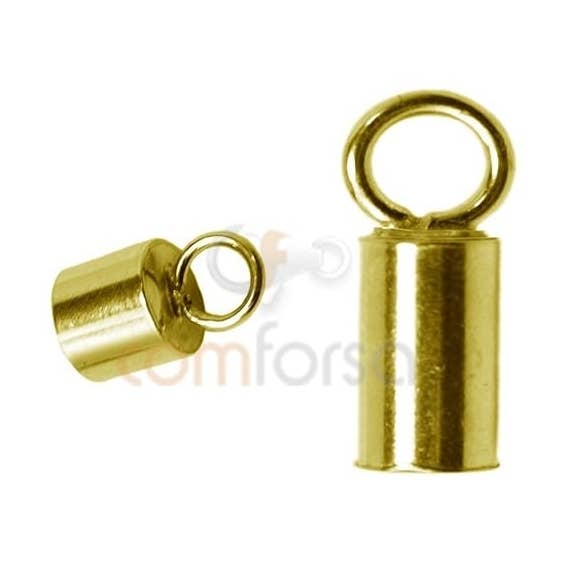 Tube Renforcé Avec Anneau 5.1 X 6 Mm Argent 925 Plaqué Or pour la vente par COM FORSA SL