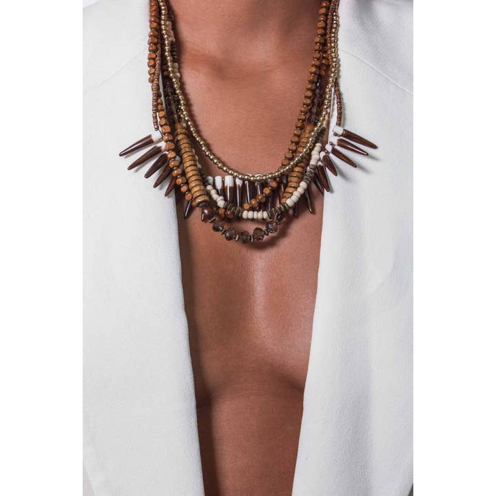 Glamdust - Wholesale Beaded/Pearl Necklace - Malai - Necklace