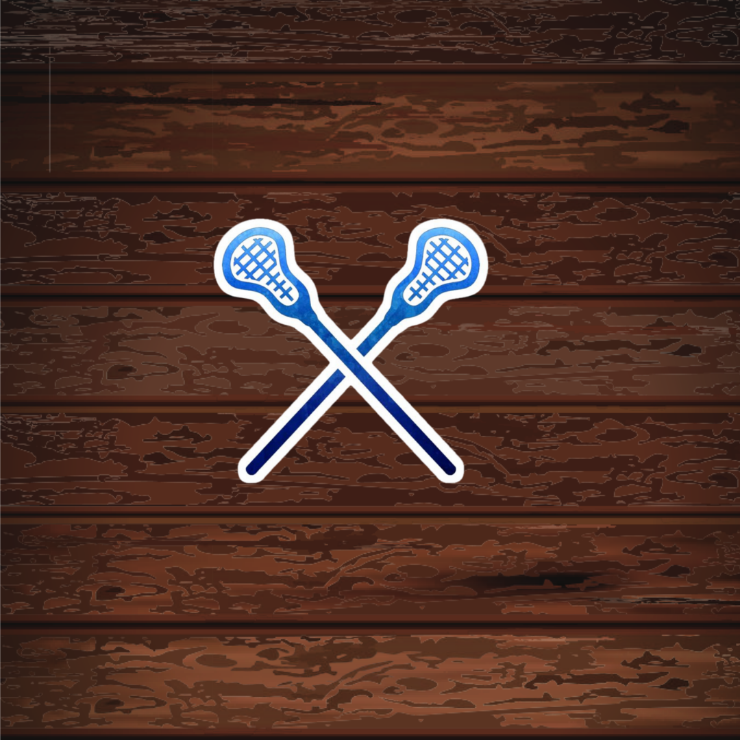 Kase Wear - Wholesale Sticker - Blue Lacrosse Sticker0