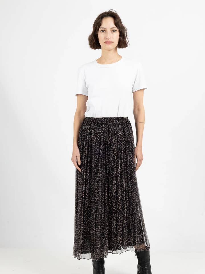 Tule rok met luipaardprint @Tule rok met luipaardprint voor wholesale door Mimi & Gogo