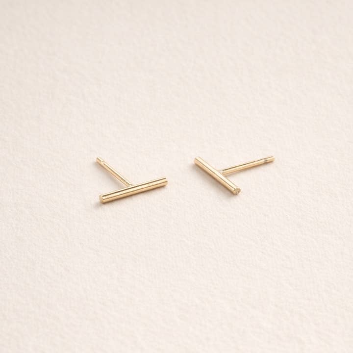 Bowery Bar Ohrstecker | Goldfüllung für den Großhandel von Sheena Marshall Jewelry