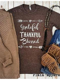 Dankbare Dankbare Espresso-Crew für den Großhandel von Plain Apparel Tees