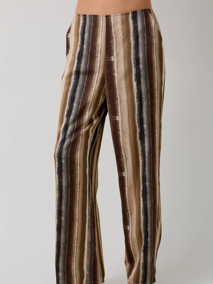 SATIN PRINT PALAZZO PANTS for wholesale by Sunday Edition