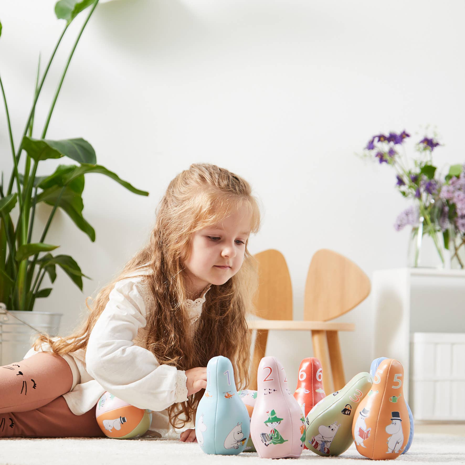 Barbo Toys - Vente Jeu de sport – enfant et bébé - Moomin - Ensemble de bowling doux 21