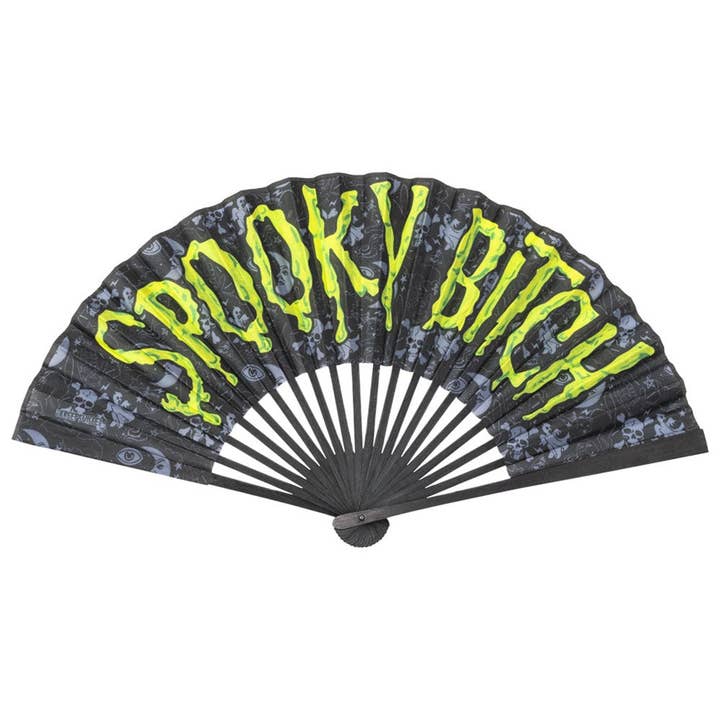 Spooky Bitch Green Fan for wholesale by Kreepsville