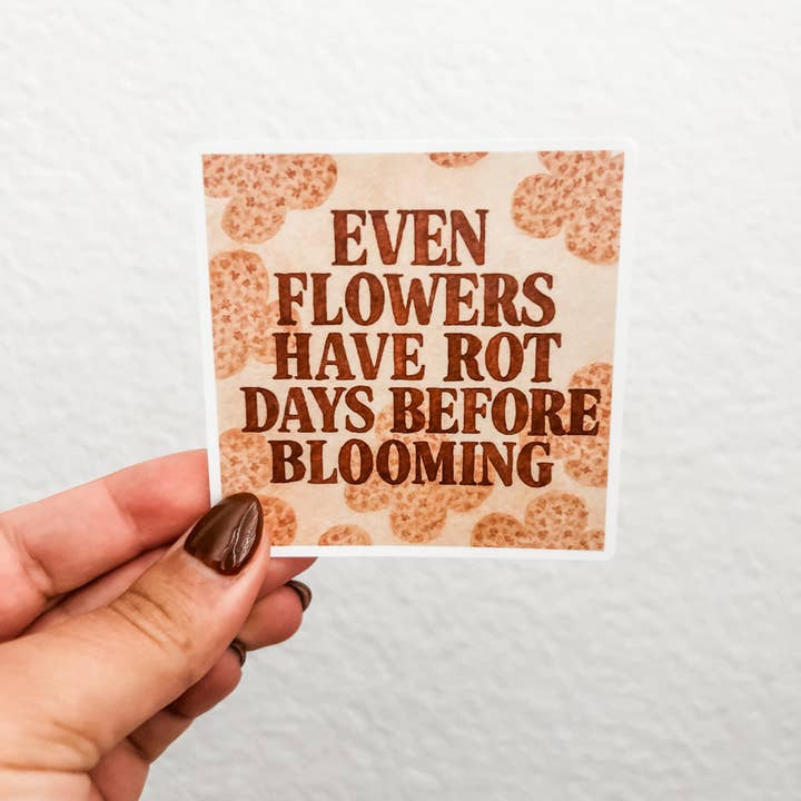 Autocollant mat aquarelle 3 pouces résistant à l'eau et aux UV pour la vente par Colorful Emotions, LLC