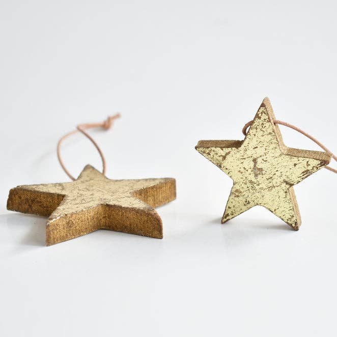Wooden Star Ornament for wholesale by Celina Mancurti, LLC