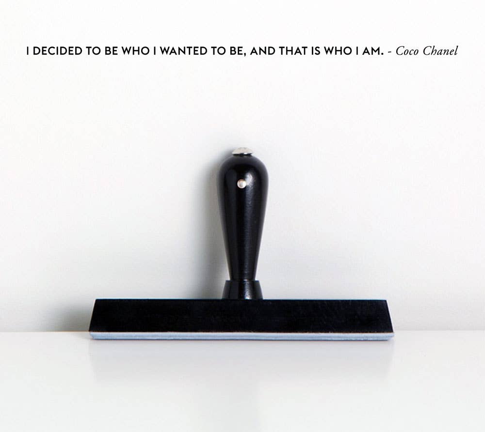 Wms&Co. - Wholesale Rubber/Decorative Stamp - Philosophical Quote Hand Stamp and Inkpad - Single Line34