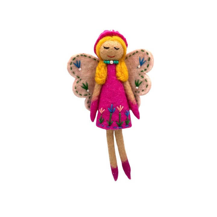 Women of the Cloud Forest - Wholesale Ornament - Blossom Fairy Felt Ornament
