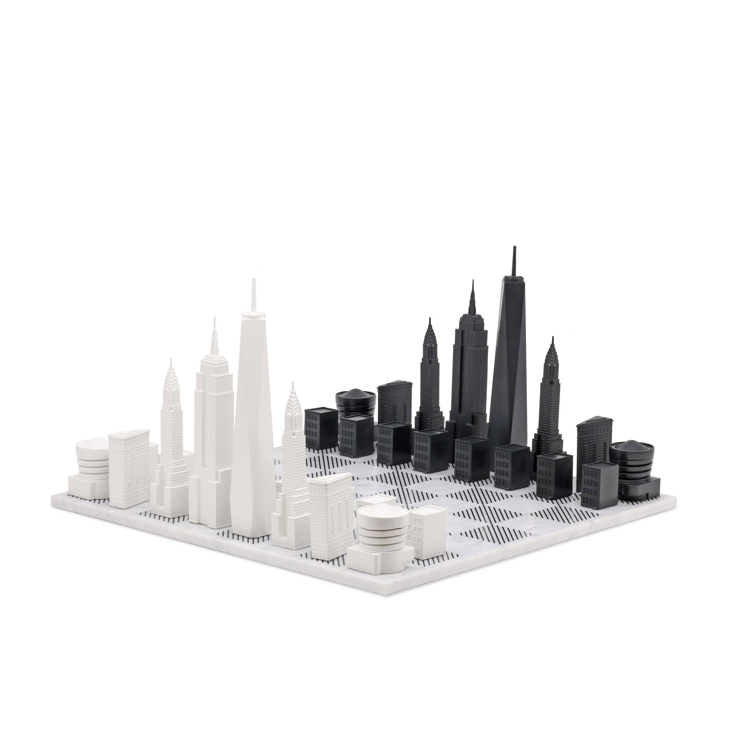 Skyline Chess - Vendita all'ingrosso Giochi da tavolo - Set di scacchi Skyline New York City Edition con skyline iconico4