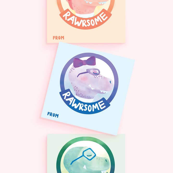 Dinosaurios San Valentín para venta al por mayor de Roo Paper