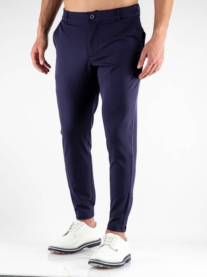 Performance jogger broek - navy voor wholesale door Pins and Aces Golf Co.