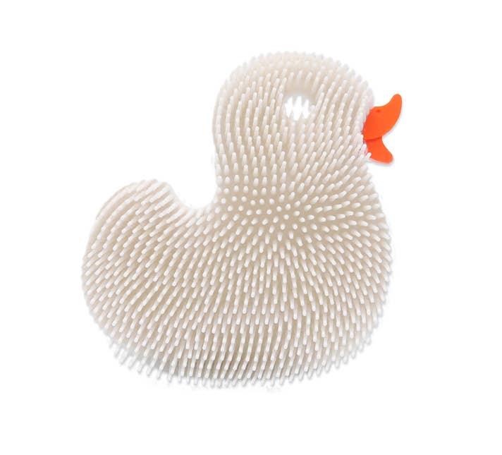 New People Company - Vendita all'ingrosso Gioco per il bagnetto - Neonati - Giocattolo da bagno per bambini Squigee/Duck/White/Silicone1