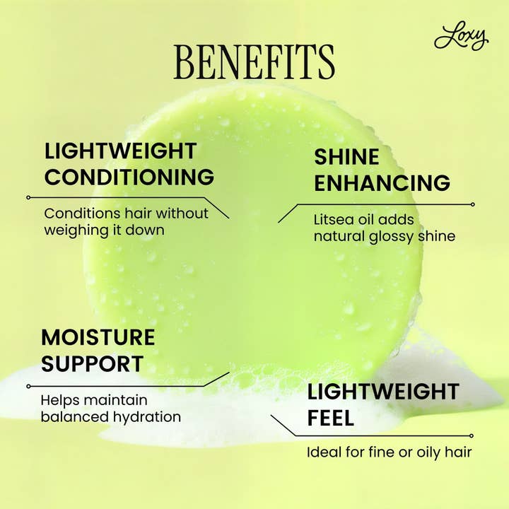 Loxy - Wholesale Hair Conditioner - BOOST: Volumizing Conditioner Bar for normal to fine hair with Lime Oil & Litsea Oil1
