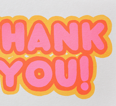 Alphabet Studios - Vente Cartes de remerciements - CARTE DE VŒUX THANK YOU SHADOW1