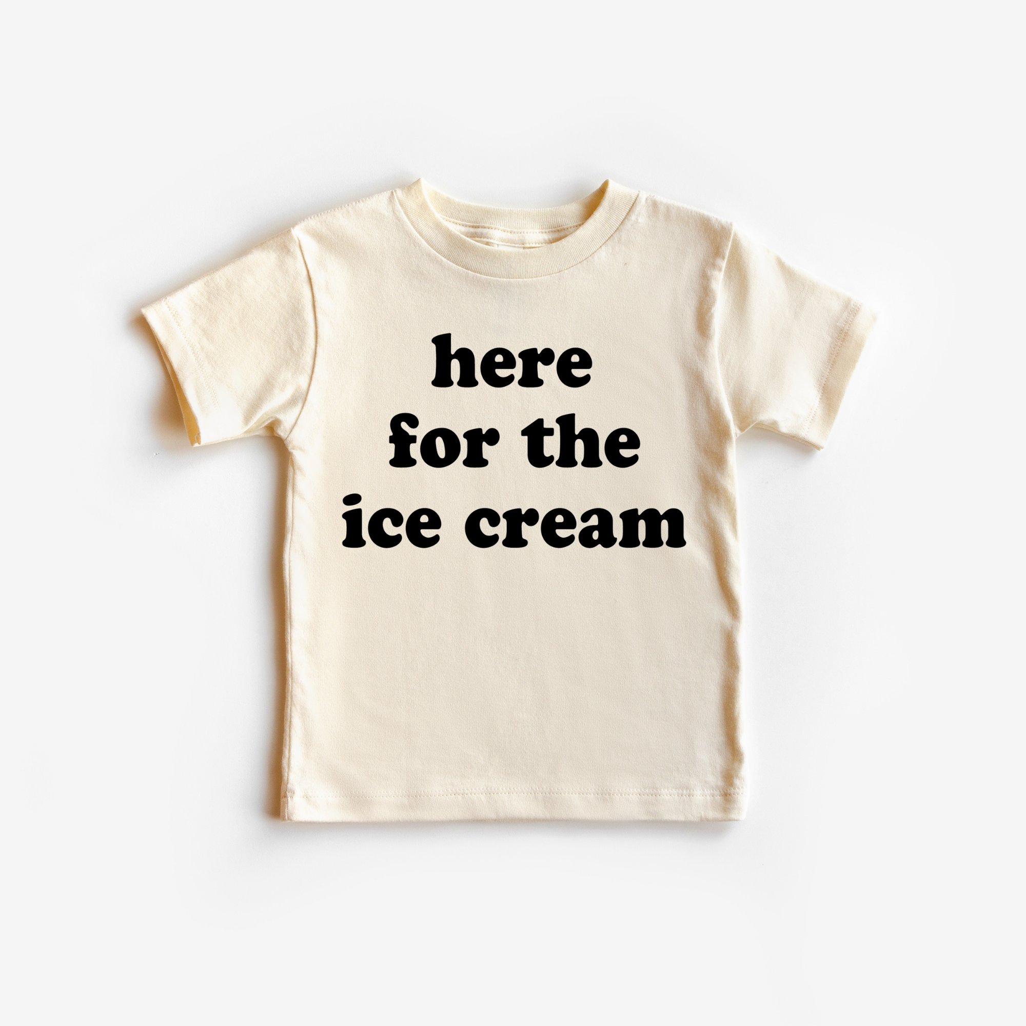 Benny & Ray Apparel - Wholesale Screen Printed T-Shirt - Kids - Here for the Ice Cream! Toddler and Youth Summer Shirt16