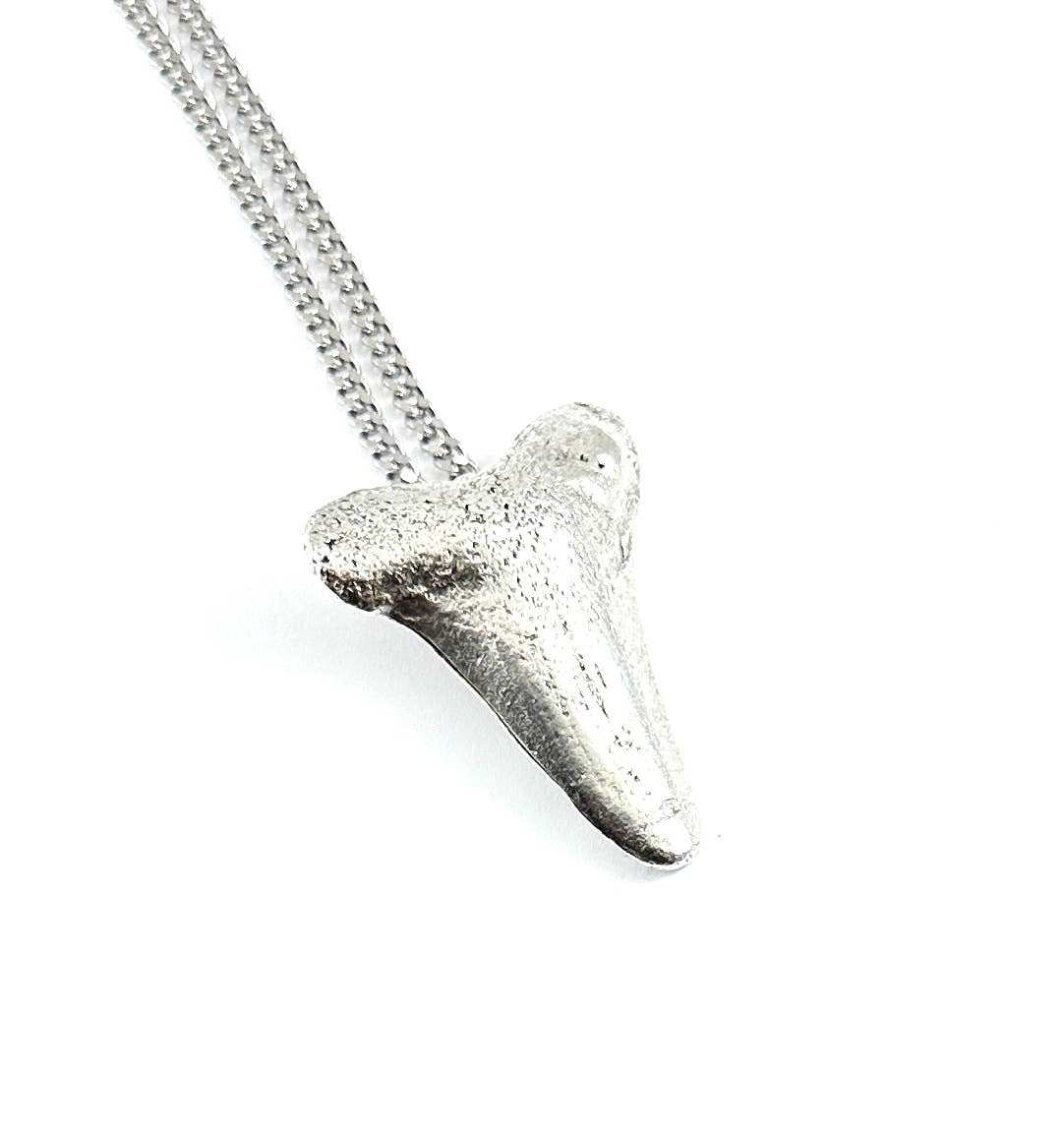Crunchy Diva Designs - Wholesale Pendant/Charm Necklace - Organic Casting Collection - Small Megalodon Shark Tooth Nec1