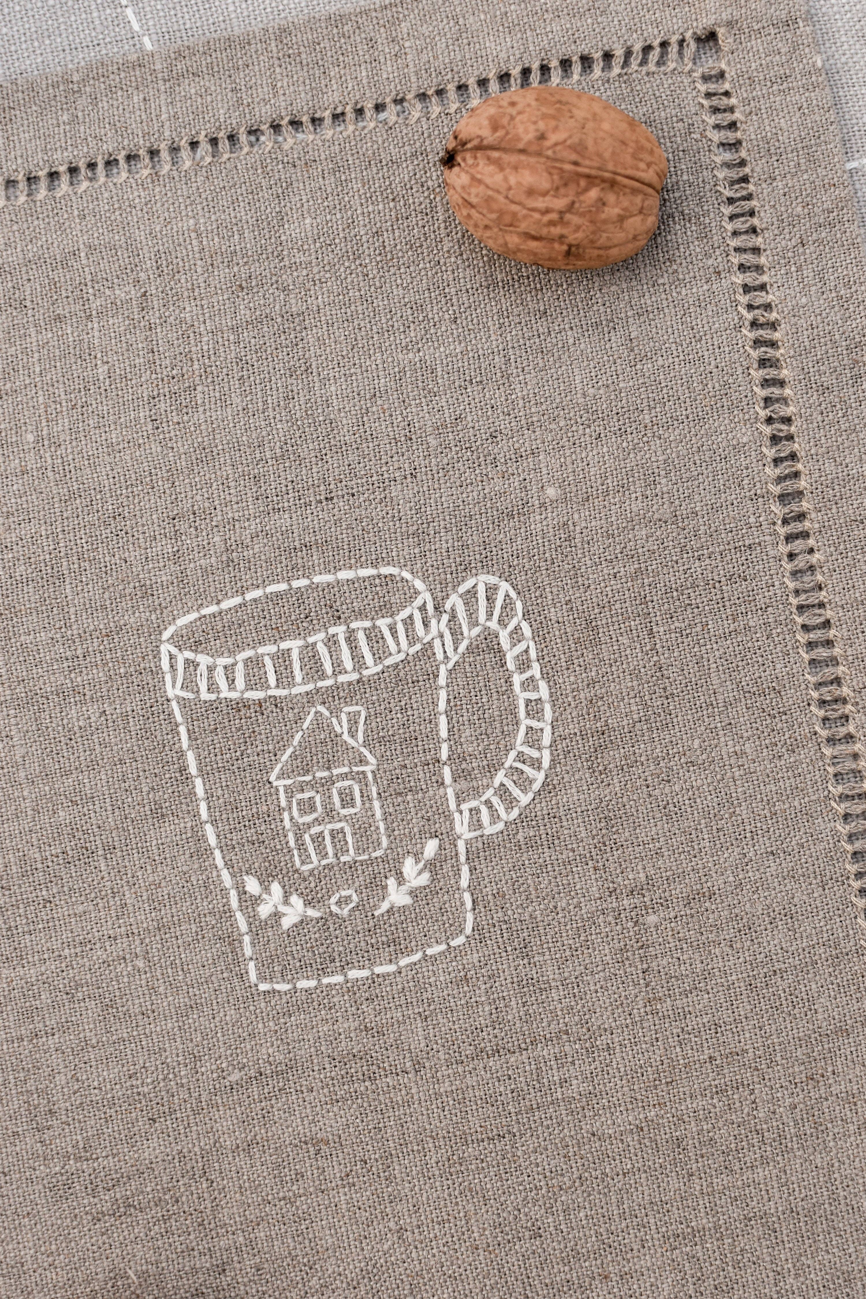 À bientôt - Wholesale Placemat - Petit Dej Organic Linen Placemat in White21