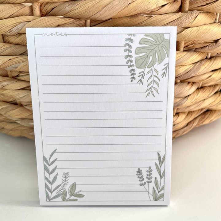 Monstera Leaves Notepad for wholesale by Created to Heal