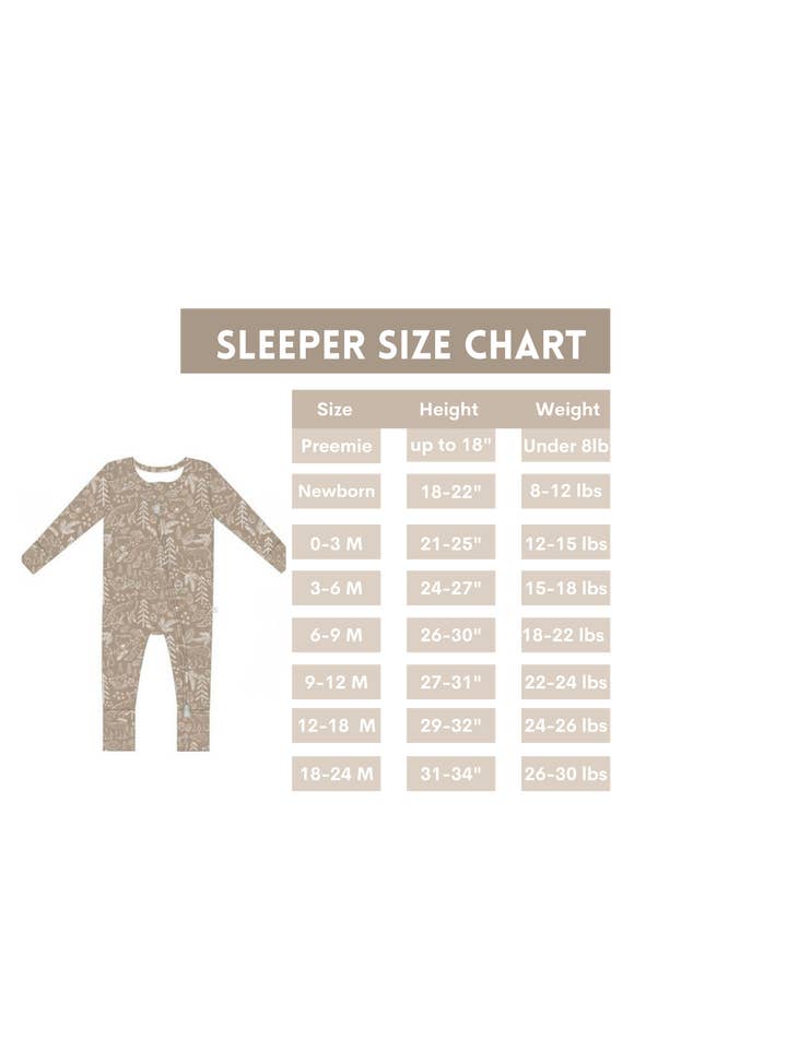 Butterscotch Babies - Vente Grenouillère – bébé - Dormeuse en bambou Sage Cactus8