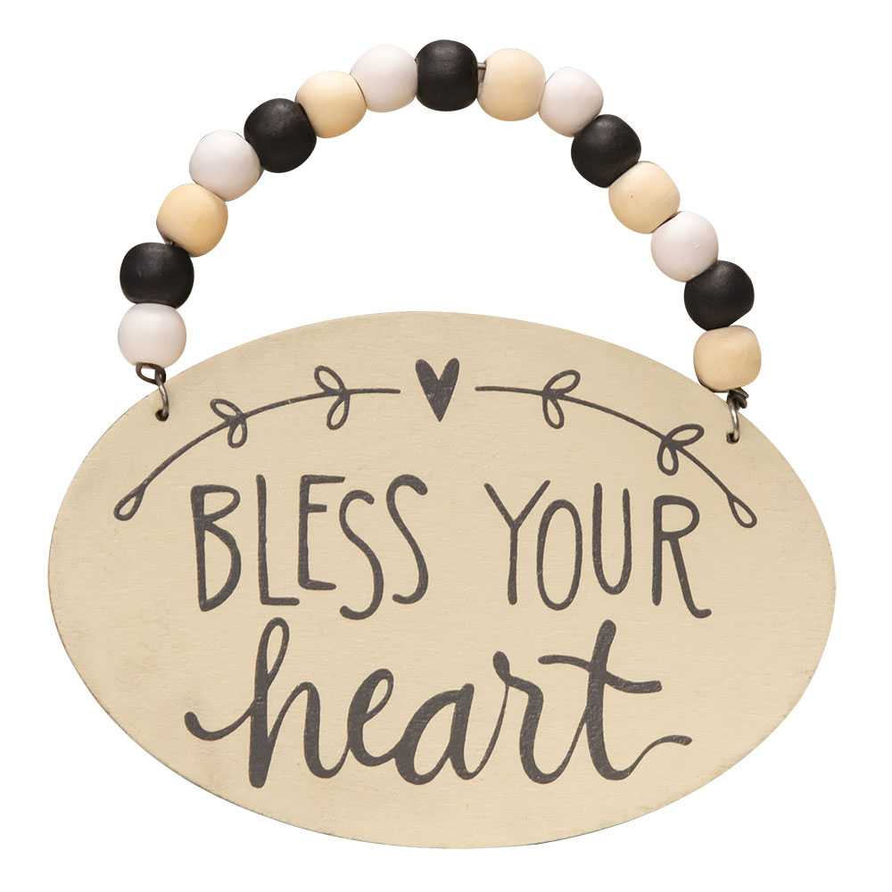 The Hearthside Collection - Vente Lots de décorations - Lot de 4 décorations perlées Count Your Blessings3