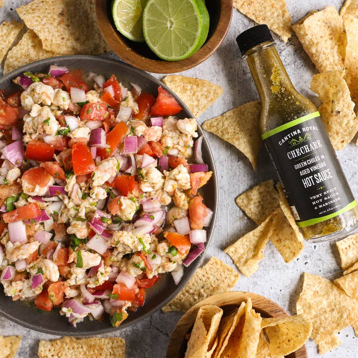 Cantina Royal Hot Sauce - Wholesale Hot Sauce - Chechare - Green Chiles in Aged House Vinegar Hot Sauce3