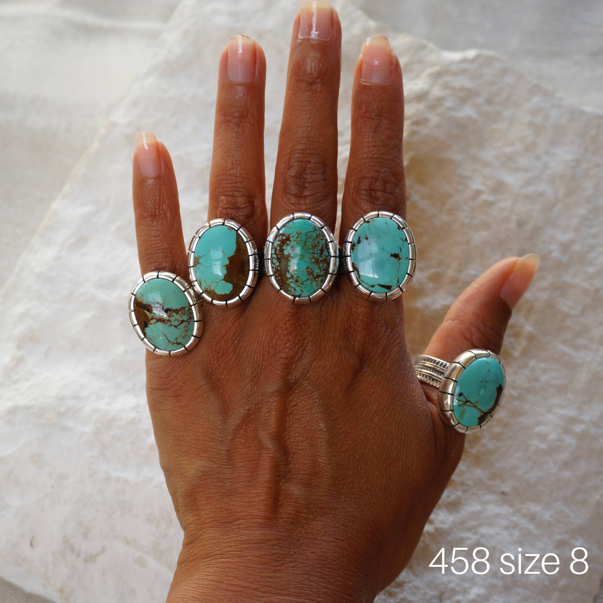 Sowell Jewelry - Wholesale Single Stone/Solitaire Ring - *Limited Edition* Number 8 Turquoise Sterling Silver Ring1
