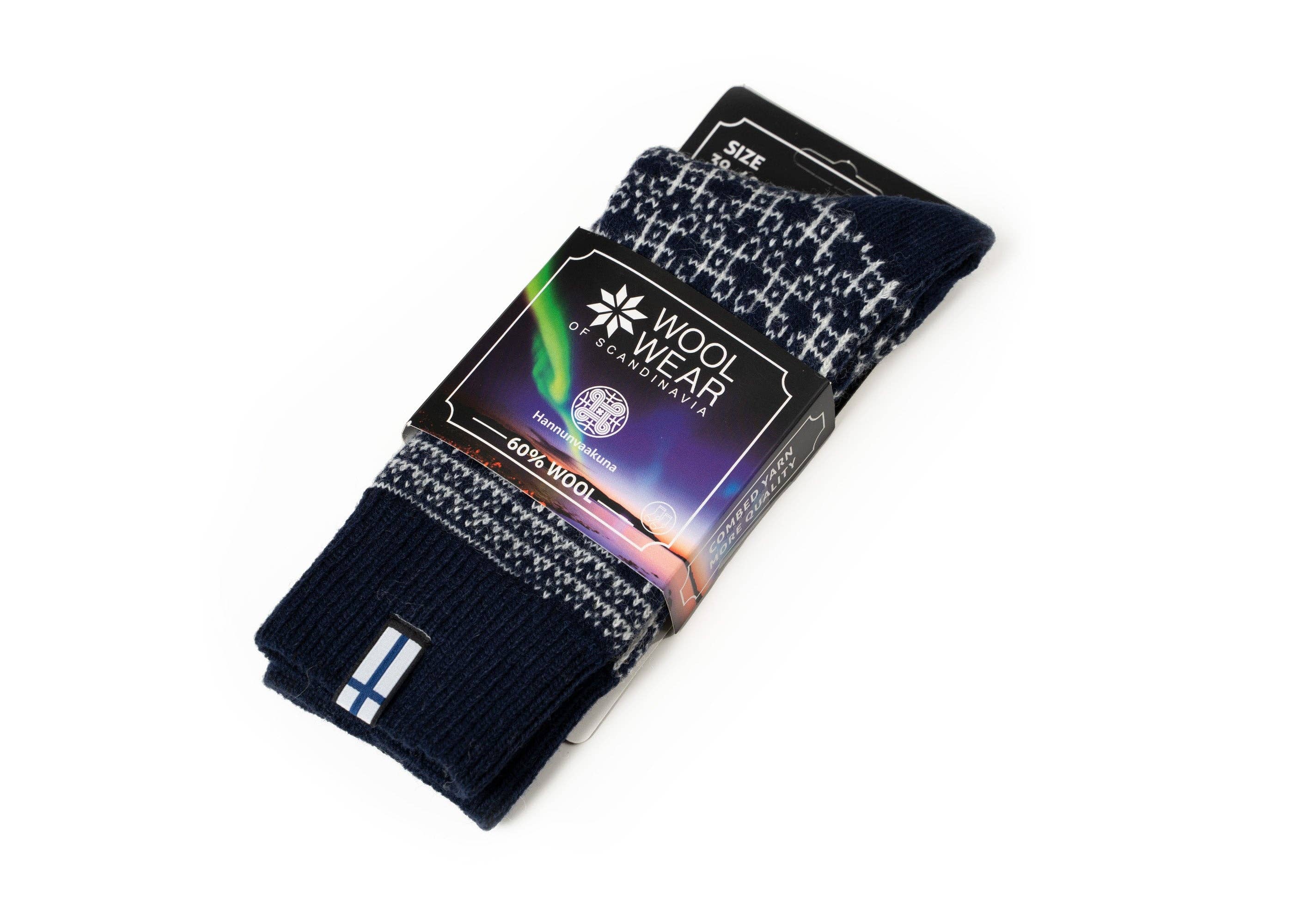 HomeOfSocks - Wholesale Socks - Unisex - Scandinavian wool sock “Finland” lucky symbol1