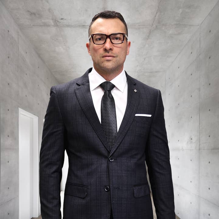 Men's Italian Plaid Wool 2PC Suit Set PRT-101 for wholesale by Statement Clothing